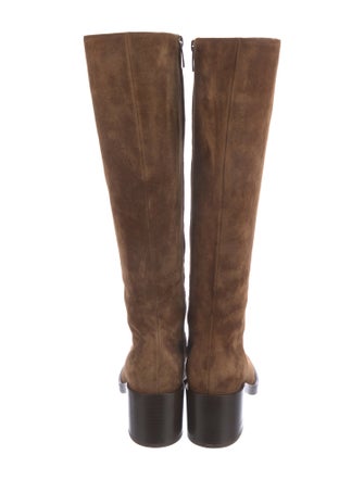 Gianvito Rossi Suede Riding Boots
