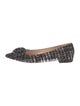 Gianvito Rossi Tweed Printed Ballet Flats