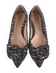 Gianvito Rossi Tweed Printed Ballet Flats