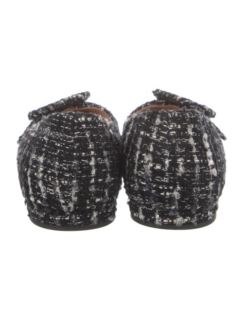 Gianvito Rossi Tweed Printed Ballet Flats