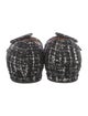 Gianvito Rossi Tweed Printed Ballet Flats