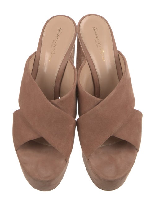 Gianvito Rossi Suede Slides