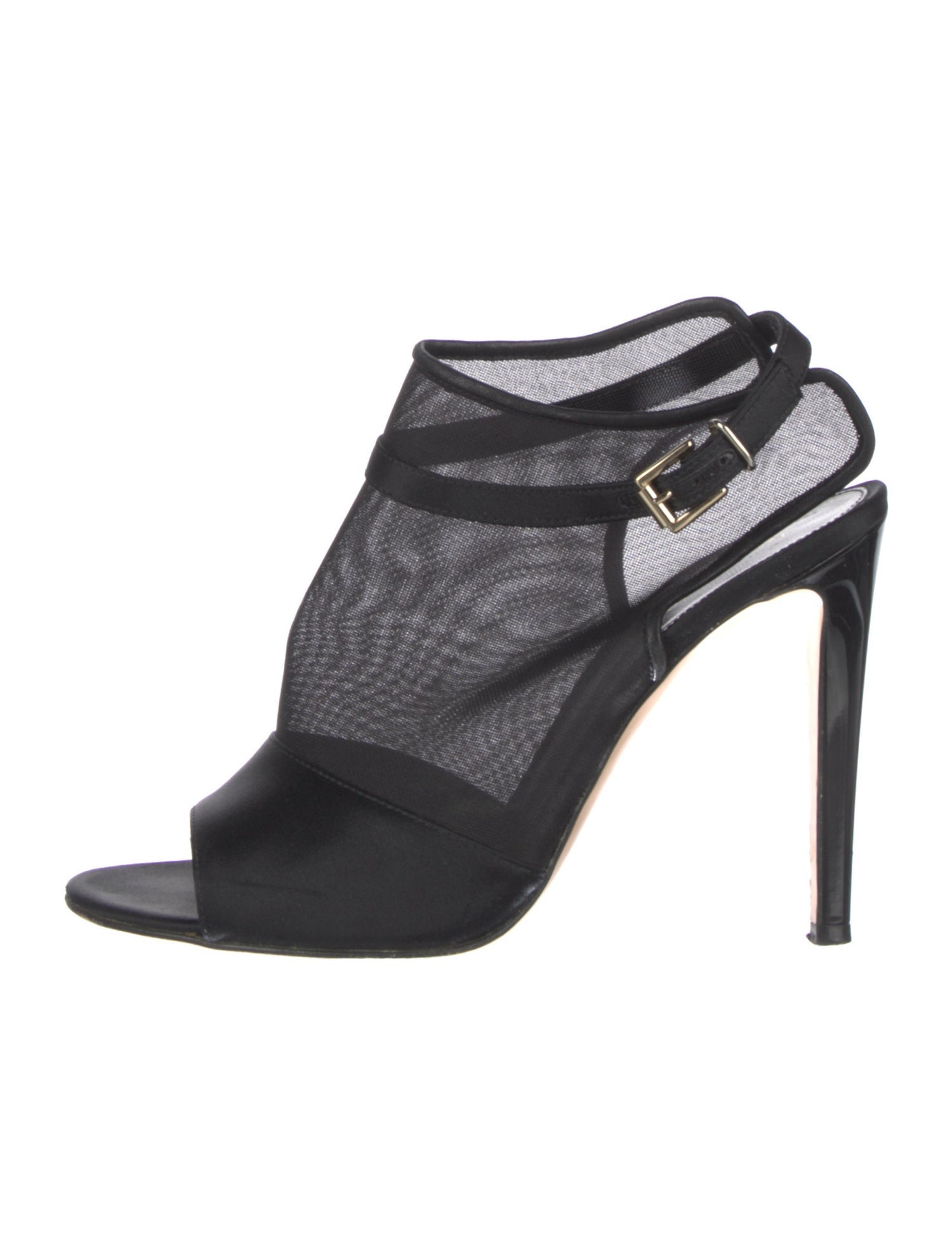 Gianvito Rossi Mesh Slingback Pumps