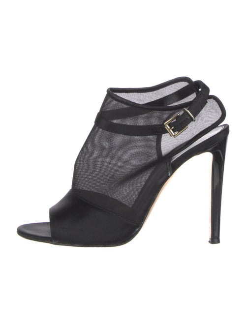 Gianvito Rossi Mesh Slingback Pumps