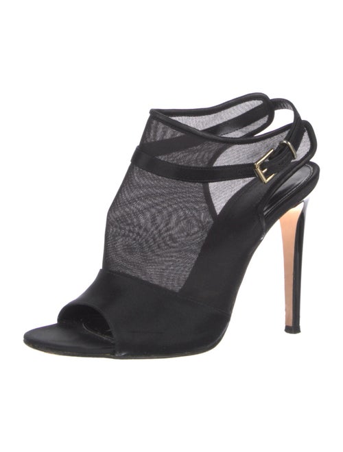 Gianvito Rossi Mesh Slingback Pumps