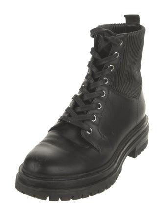 Gianvito Rossi Leather Combat Boots