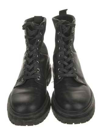 Gianvito Rossi Leather Combat Boots