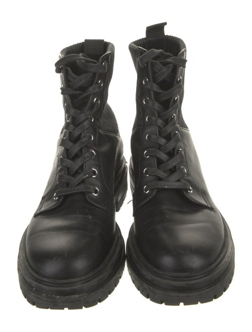Gianvito Rossi Leather Combat Boots