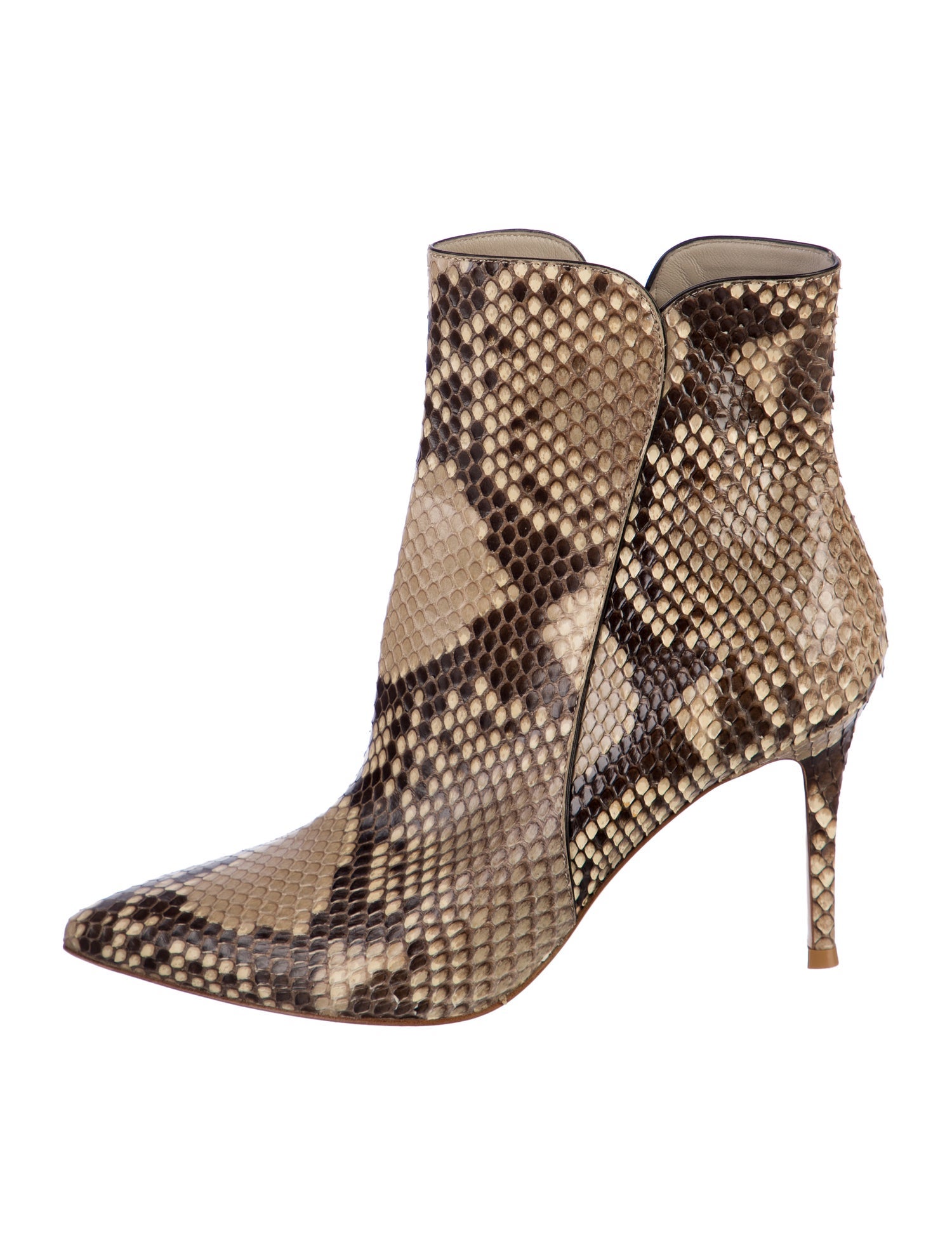 Gianvito Rossi Snakeskin Animal Print Boots