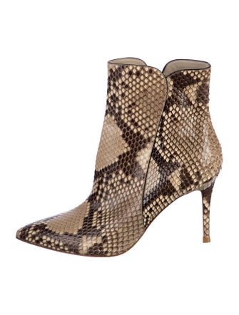 Gianvito Rossi Snakeskin Animal Print Boots