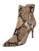 Gianvito Rossi Snakeskin Animal Print Boots