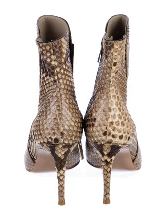 Gianvito Rossi Snakeskin Animal Print Boots