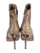 Gianvito Rossi Snakeskin Animal Print Boots