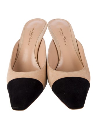 Gianvito Rossi Suede Mules