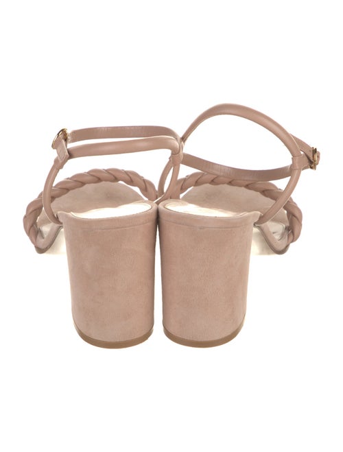 Gianvito Rossi Suede Braided Accents Sandals