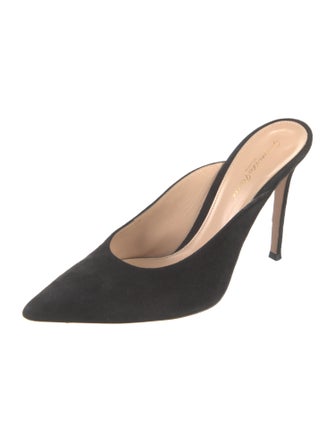 Gianvito Rossi Suede Mules