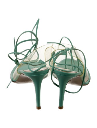 Gianvito Rossi Leather Animal Print Sandals