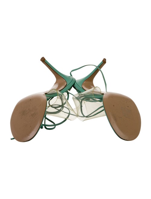 Gianvito Rossi Leather Animal Print Sandals