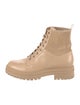 Gianvito Rossi Leather Combat Boots