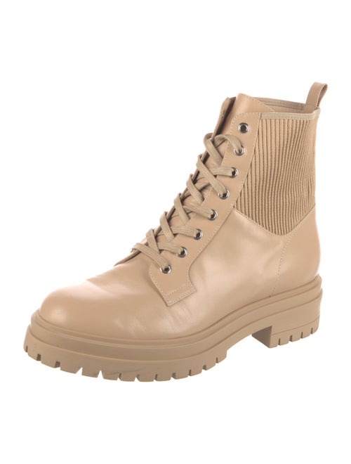 Gianvito Rossi Leather Combat Boots