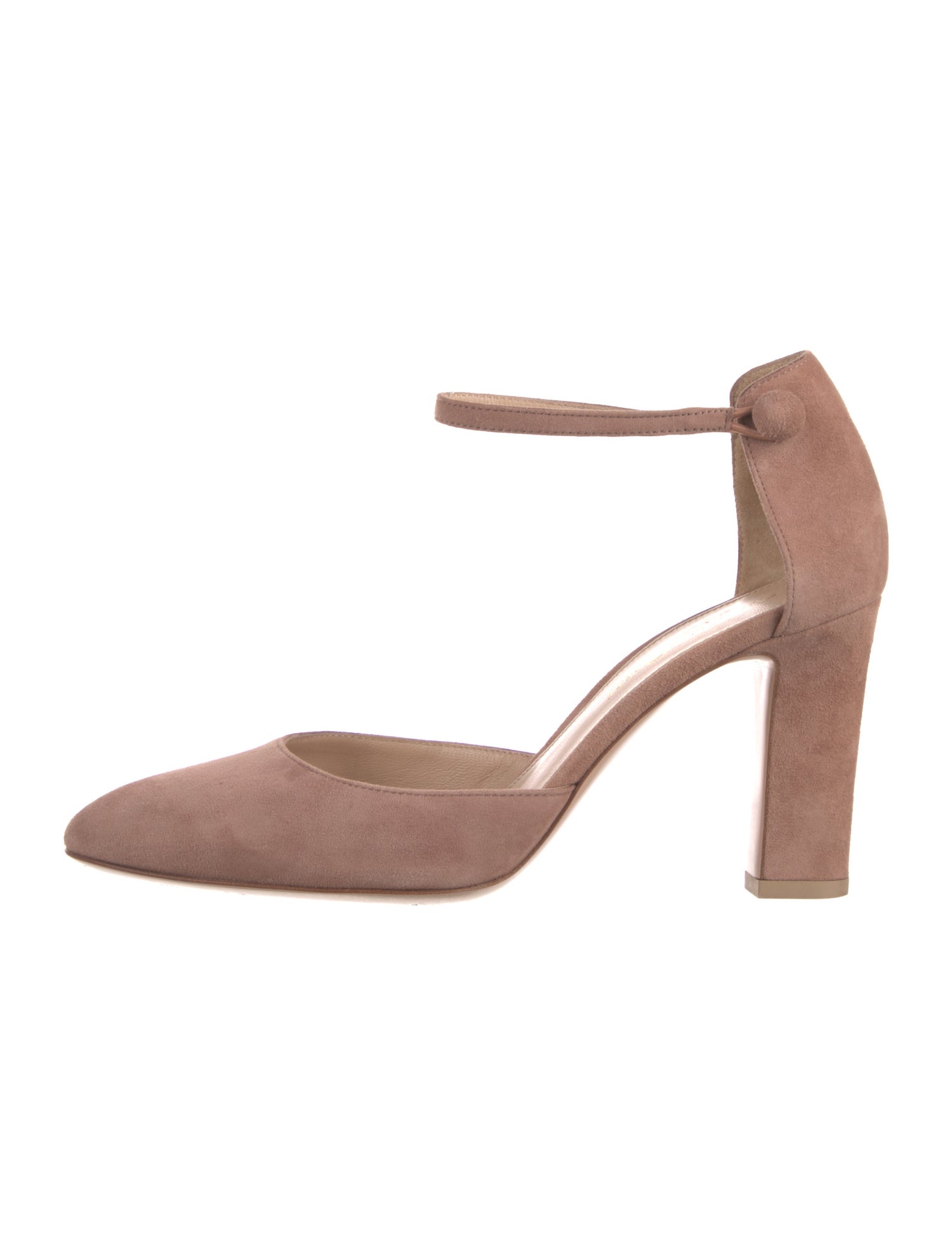 Gianvito Rossi Suede D'Orsay Pumps