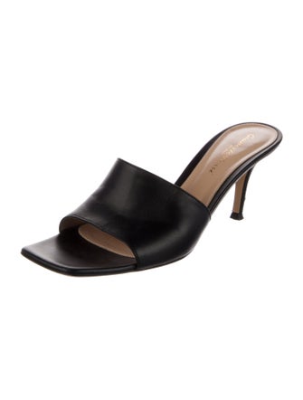 Gianvito Rossi Leather Slides