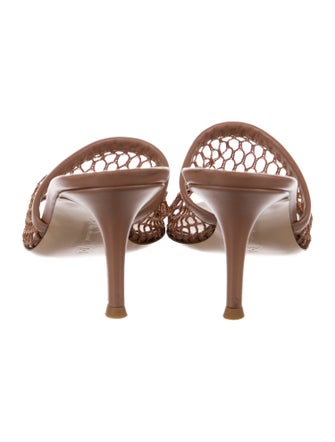 Gianvito Rossi Leather Patterned Slides