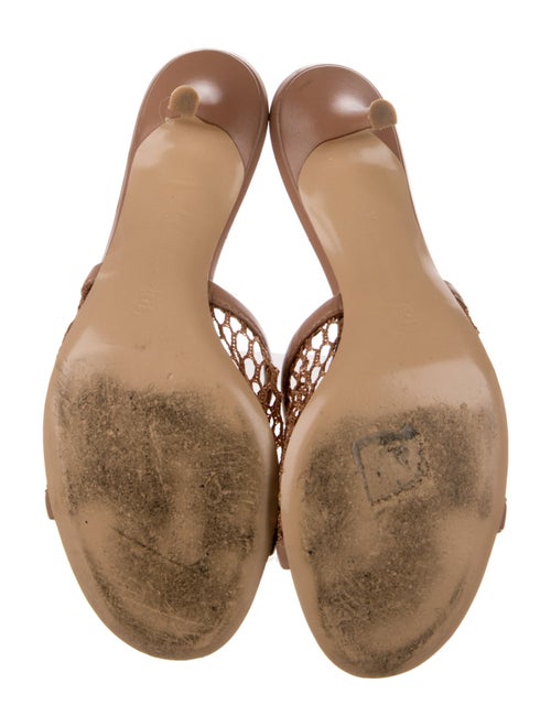 Gianvito Rossi Leather Patterned Slides