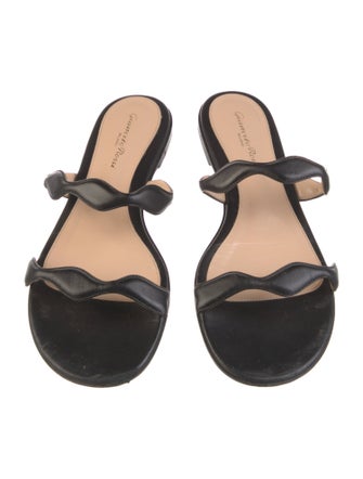 Gianvito Rossi Leather Slides