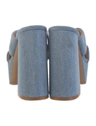 Gianvito Rossi Denim Slides
