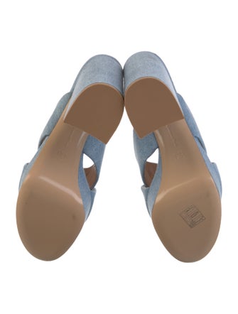 Gianvito Rossi Denim Slides