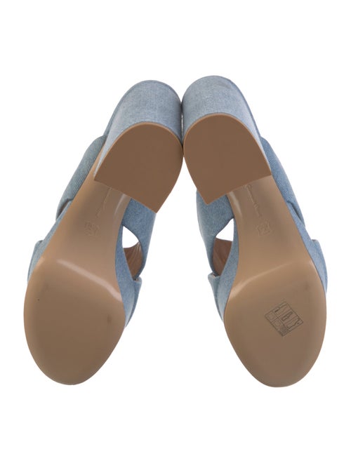 Gianvito Rossi Denim Slides