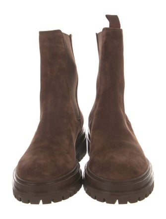 Gianvito Rossi Suede Chelsea Boots