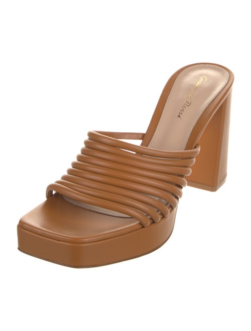 Gianvito Rossi Leather Slides