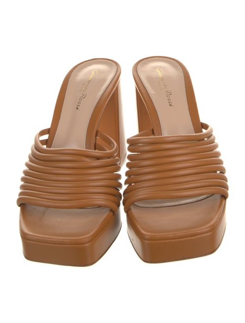 Gianvito Rossi Leather Slides