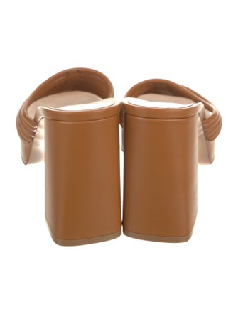 Gianvito Rossi Leather Slides