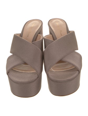 Gianvito Rossi Satin Slides