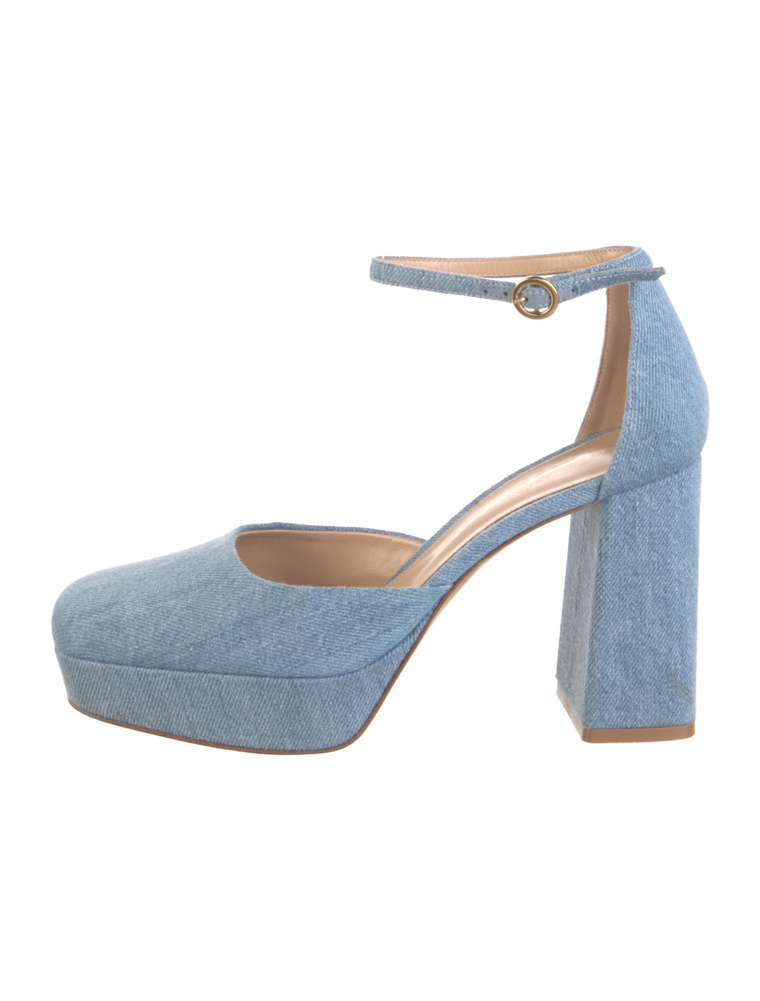 Gianvito Rossi Denim D'Orsay Pumps