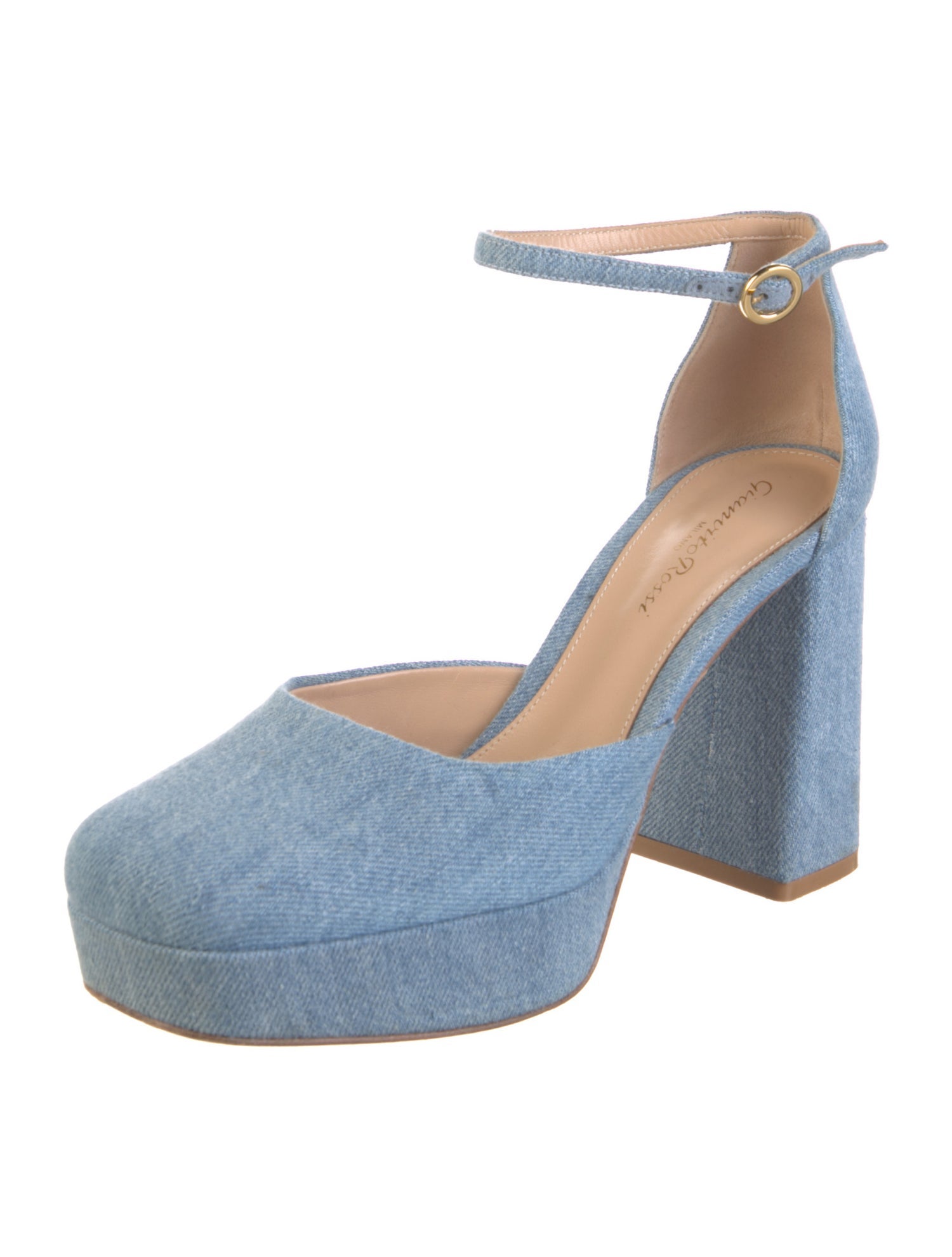 Gianvito Rossi Denim D'Orsay Pumps