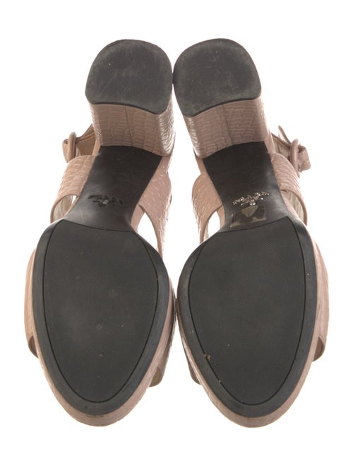 Gianvito Rossi Leather Slingback Sandals