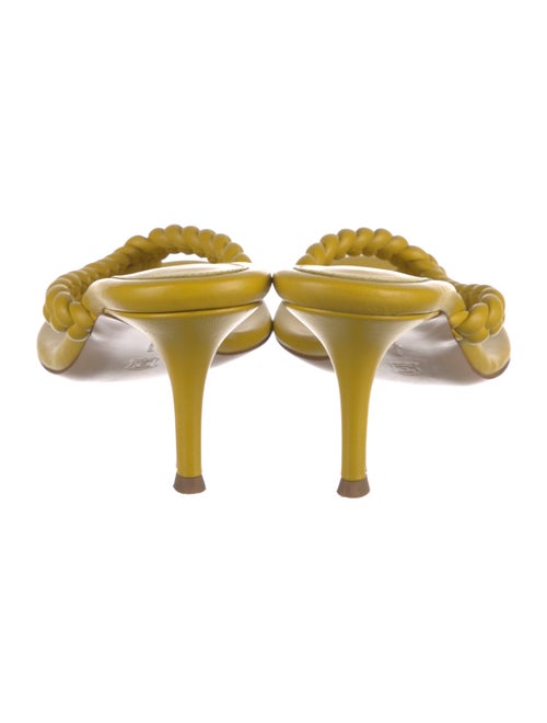 Gianvito Rossi Leather Braided Accents Slides