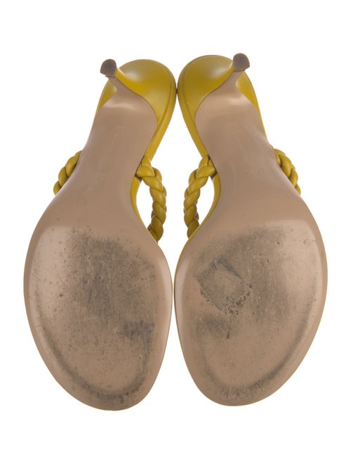 Gianvito Rossi Leather Braided Accents Slides