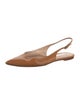 Gianvito Rossi Leather Slingback Flats