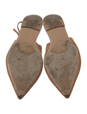 Gianvito Rossi Leather Slingback Flats