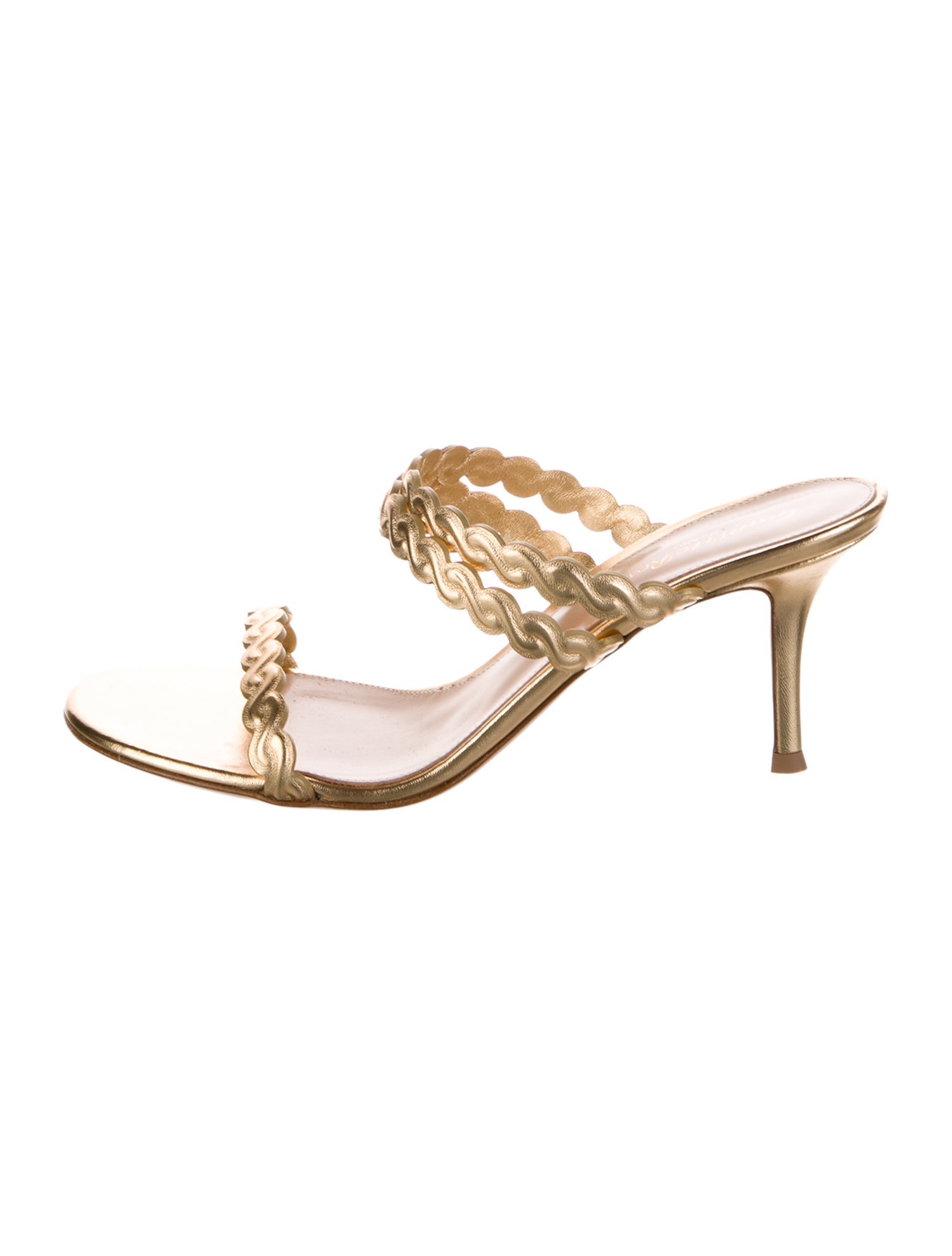 Gianvito Rossi Leather Slides