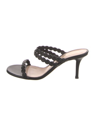 Gianvito Rossi Leather Slides