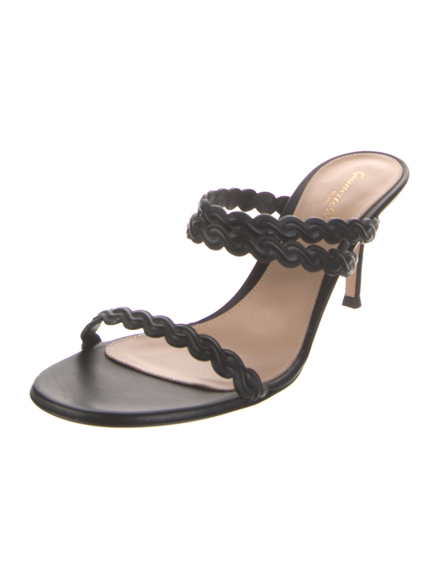 Gianvito Rossi Leather Slides