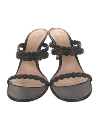 Gianvito Rossi Leather Slides