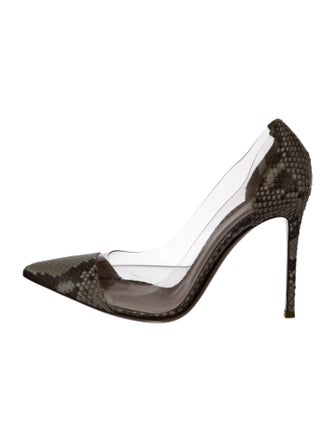Gianvito Rossi Snakeskin Animal Print Pumps
