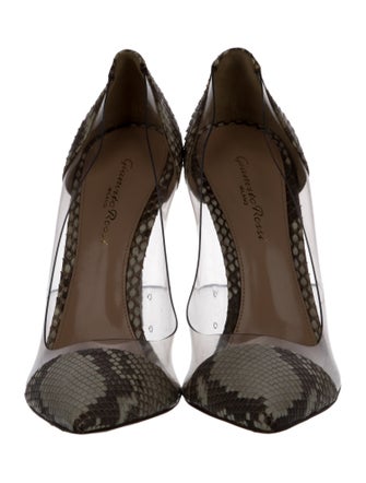 Gianvito Rossi Snakeskin Animal Print Pumps